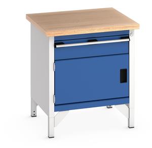 Bott Bench750Wx750Dx840mmH - 1 Drawer, 1 Cupboard & MPX Top 750mm Wide Storage Benches 41002007.11V Blue Doors RAL5010 41002007.19V Dark Grey Doors RAL7016 41002007.24V Red Doors RAL3004 41002007.16V Light Grey Doors RAL7035 41002007.RAL Bespoke colour £ extra will be quoted